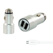 SUNIX- SC-308  Dual USB CAR Charger inkl. Micro Kabel - 2,4 A