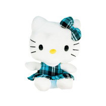 Plüsch-Hello Kitty - mit Kleid BLAU - 14 cm - 20906
