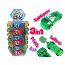 Lolliboni Whistle Car Pop - 3 in 1 - 4 Farben - 8cm