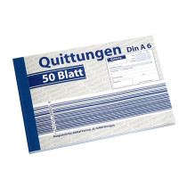 Quittungsblock - DIN A6 - 50 Blatt