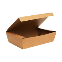 Kraft Snack-Box Easy - Pappe - 12,5 x 6,5 x 5cm - Gr. L