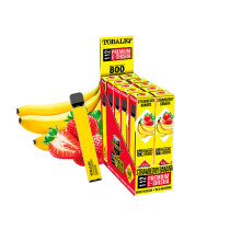 TobaliQ E-Shisha "Strawberry Banana" - 700 Züge - OHNE NIKOTIN