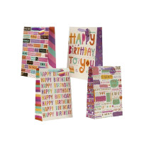 Geschenktüte "Happy Birthday No. 3" - Gr. XL - 30 x 42 x 12 cm