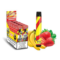 TobaliQ E-Shisha TQ-Smile "Strawberry Banana" - 600 Züge - "20 mg Nikotin"