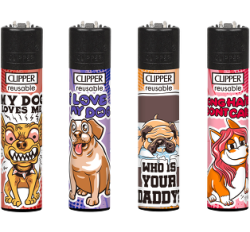 Clipper Feuerzeug "Doglove"