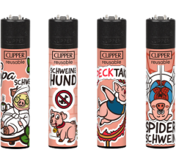 Clipper Feuerzeug "Schweinerei"