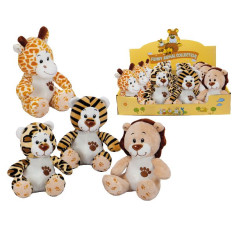 Plüsch-Wildtiere Pfote im Display 14cm