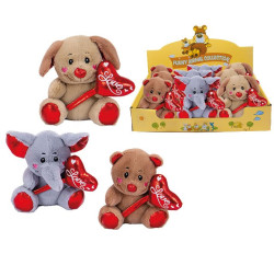 Plüsch-Tiere Herzballon Display 14cm