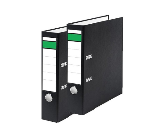 Ordner PP-Kunstoffüberzug-  A4 - BREIT 80mm - SCHWARZ