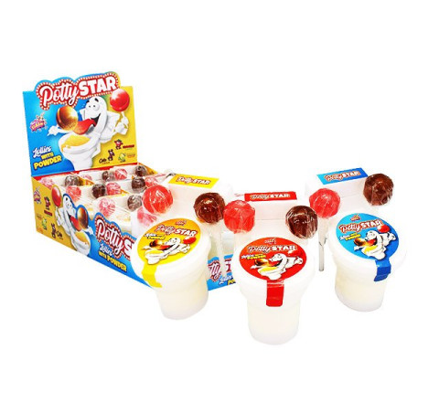 Potty Star - 2in1 Lollipop + Puder - 7,0 cm - 20 g