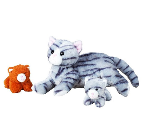 Plüsch-Katzenmama "Elfie" - 25cm