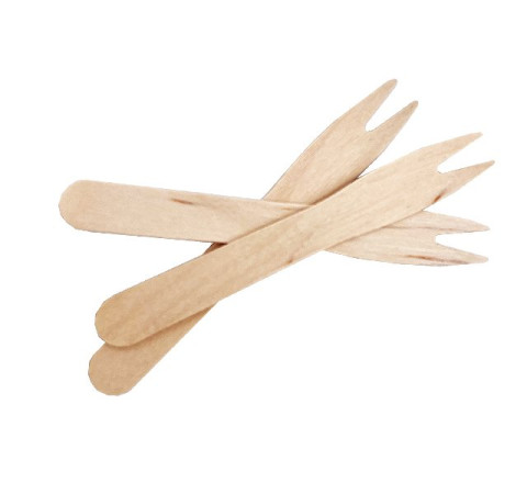 Holz-Besteck - Pommesgabel - 8,5 cm - 1.000er pack