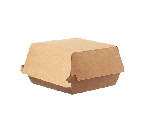 Kraft Burger-Box Easy - Pappe - 13,5 x 12,5 x 7,5cm - Gr. L