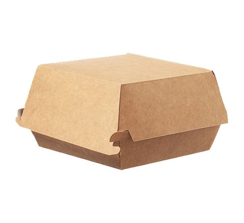 Kraft Burger-Box Easy - Pappe - 15 x 15 x 7cm - Gr. XL