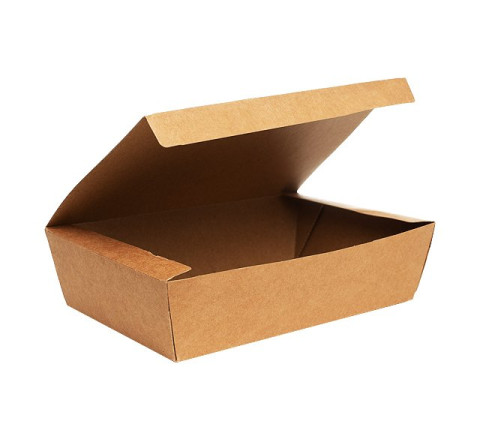 Kraft Snack-Box Easy - Pappe - 12,5 x 6,5 x 5cm - Gr. L