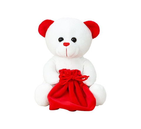 Plüsch-Bär "Kasper" m. befüllbarem ROTEN SACK - 20 cm