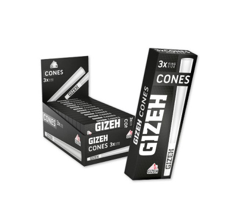 Gizeh Black Cones + Tip - 24 x 3er Packung