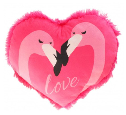 Plüsch-Herz "Flamingo-Love" - 50 cm