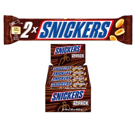 Schoko-Riegel "Snickers" 2er, 80g