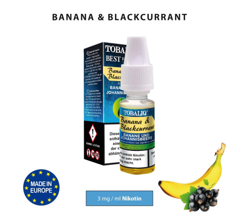 TobaliQ Liquid "Banana & Blackcurrant" 3 mg