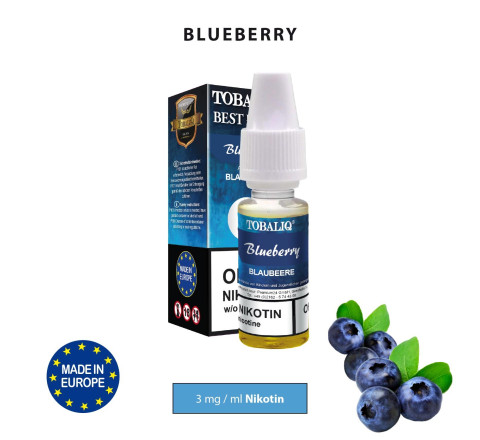TobaliQ Liquid " Blueberry"  3 mg