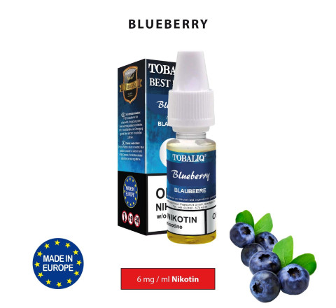 TobaliQ Liquid " Blueberry"  6 mg