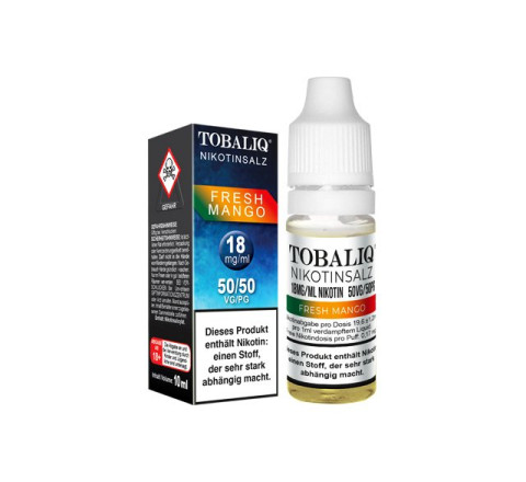 E-Liquid m. Nikotinsalz - 18MG/ML - Nikotin 50VG/50PG - Fresh Mango