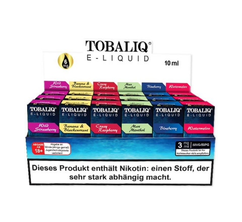 TobaliQ Liquid - Display MIX-1 - (3 mg Nikotin)