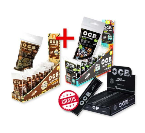 OCB  Limited Edition 2+1 - Active Tips Slim + Premium Long Slim 1/2
