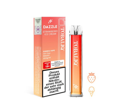 TobaliQ E-Shisha "DAZZLE" - Guava Kiwi Passionfruit - 600 Züge - 20 mg Nikotin
