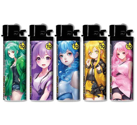TobaliQ Reibrad Feuerzeug "Anime"