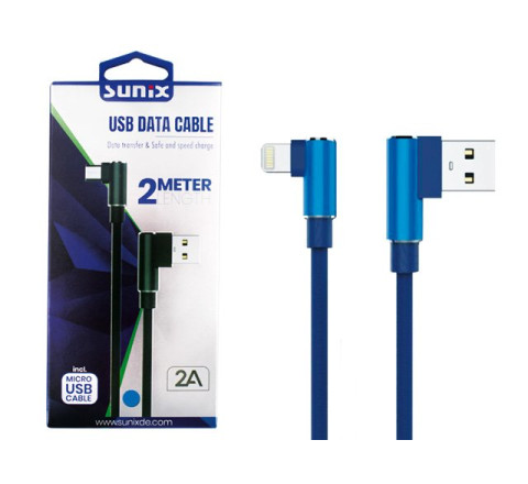SUNIX- SC-23 Apple-IOS  USB Datenkabel - 2m - 2 A