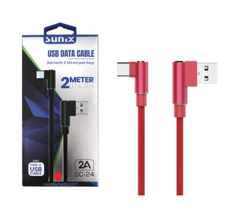SUNIX- SC-24  "Type C"  USB Datenkabel - 2m - 2 A