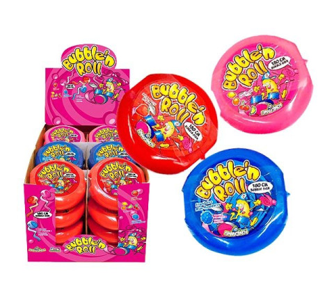 "Bubble ´n Roll" Kaugummirolle - Durchmesser 8 cm - 58 g