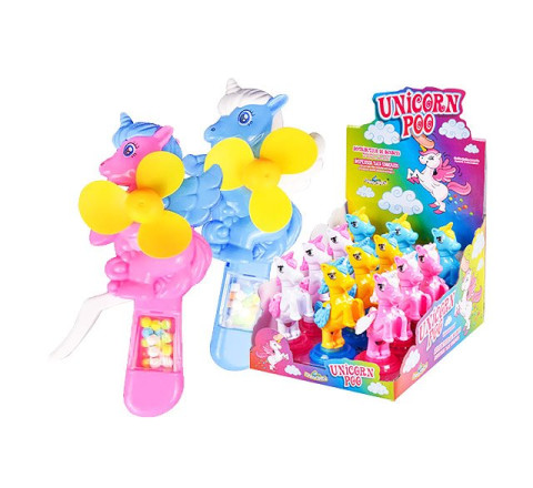"Unicorn Fan" - mit Süßigkeiten - 18 cm - 8 g