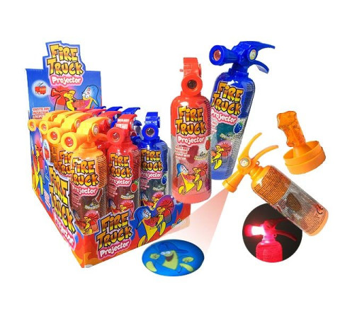 "Fire Truck Projector" - Lollipop und Projektor - 13 cm - 10 g