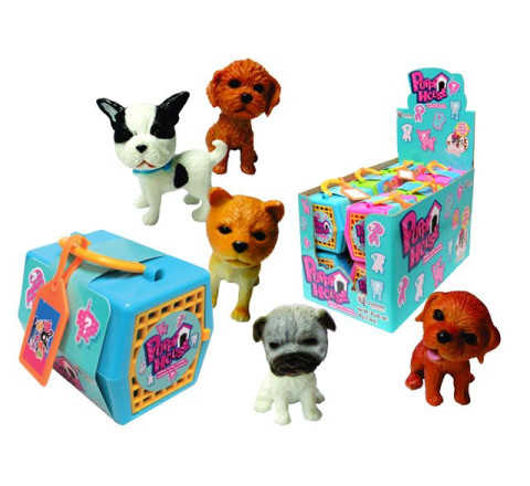 Puppy House - Welpenhütten m. Welpe u. Süßigkeiten - 6 cm - 8 g