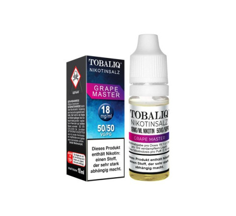 E-Liquid m. Nikotinsalz - 18MG/ML - Nikotin 50VG/50PG - Grape Master