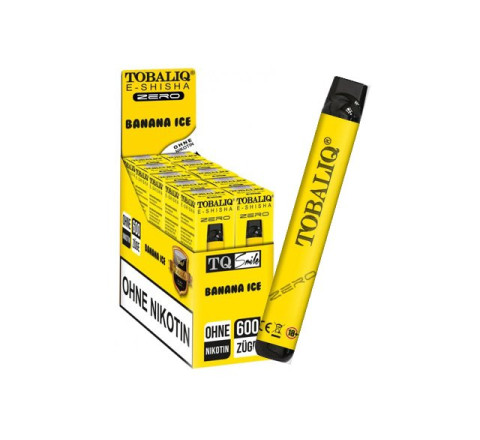 TobaliQ E-Shisha "Banana Ice" - 600 Züge - "Ohne Nikotin"