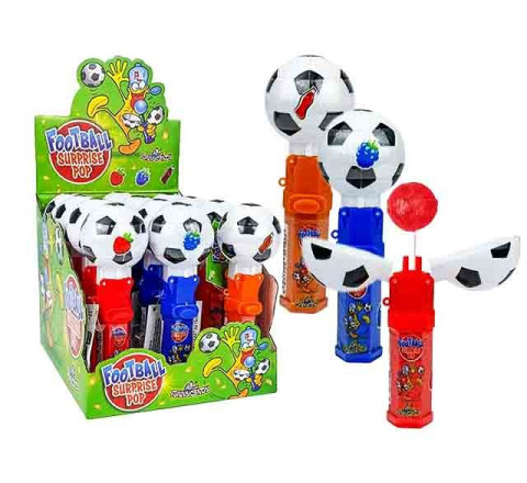 Football Surprise Pop - Fussball Ausklapp- Lolli - 20er Display