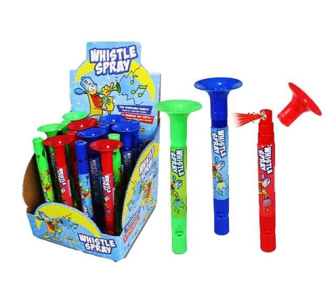 Whistle Spray Candy - Flöten mit Candy-Spray - 16er Display