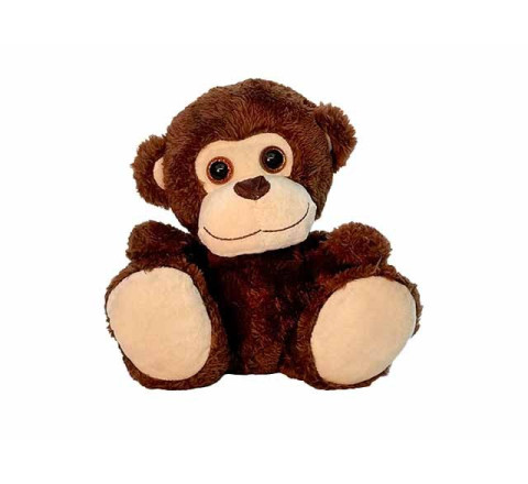 Plüsch-Affe "Flippo" sitzend - 24 cm - braun