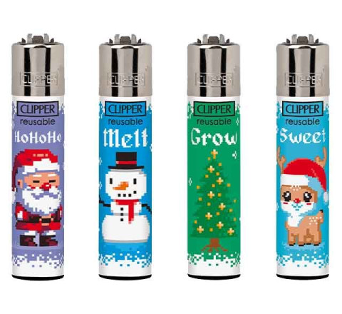 Clipper Feuerzeug "Winter Pixel"