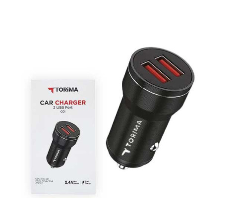 TORIMA C01 Quick Charge USB Dual-Port - KFZ Ladegerät