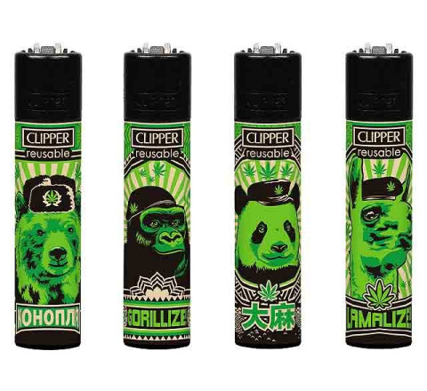 Clipper Feuerzeug "420 Animals"