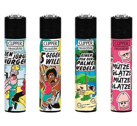 Clipper Feuerzeug "5 gegen Willi"