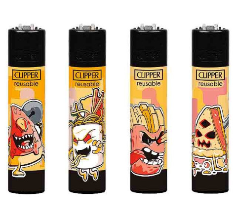 Clipper Feuerzeug "Fast Food Zombies"