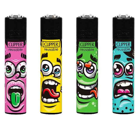 Clipper Feuerzeug "Faces 3"