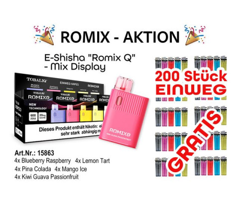 TobaliQ Romix Display Aktion