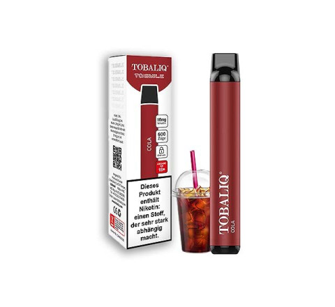 TobaliQ E-Shisha TQ-Smile "Cola" - 600 Züge - "10 mg Nikotin"
